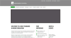 Desktop Screenshot of newmusicschool.com