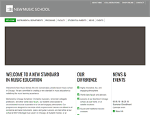 Tablet Screenshot of newmusicschool.com